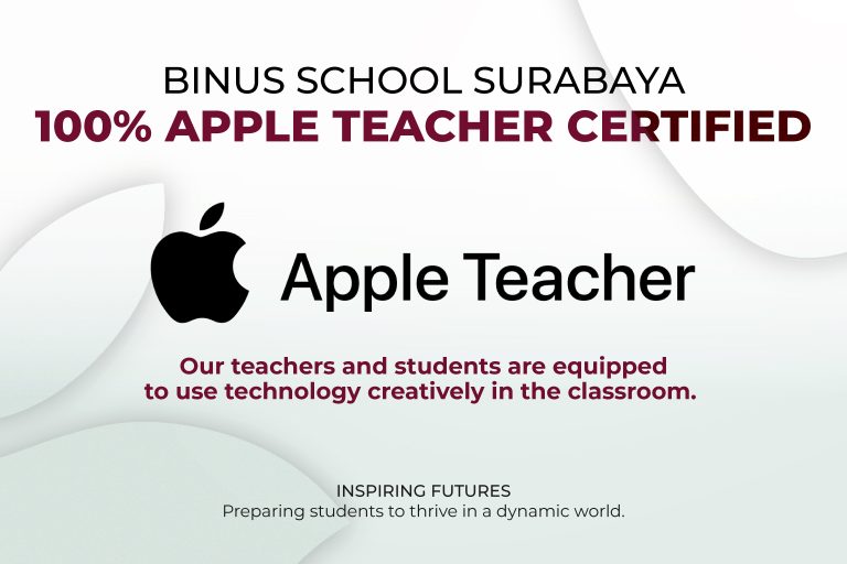 BINUS SCHOOL Surabaya 100% Apple Teacher Certified