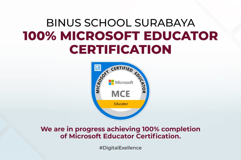 BINUS SCHOOL Surabaya: Empowering Educators with 100% Microsoft Certified Educator Certification